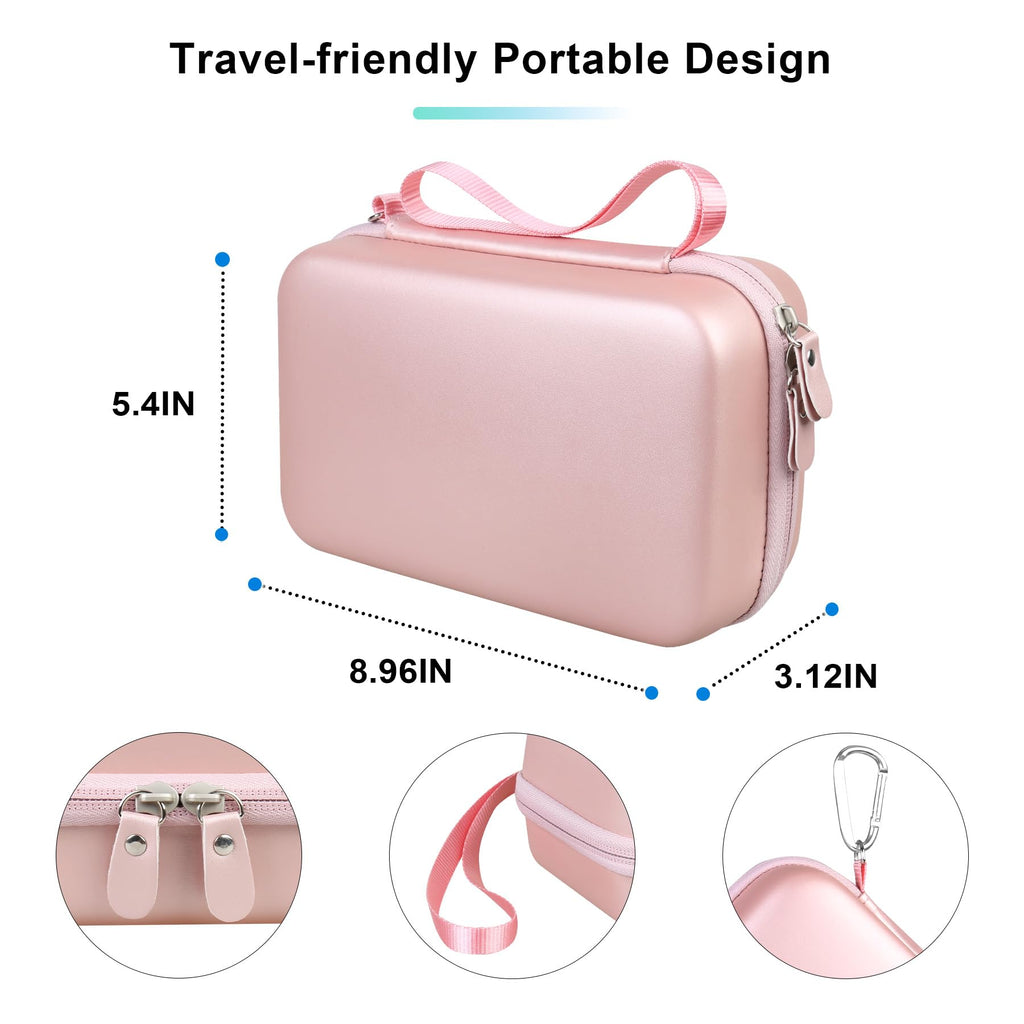 BOVKE Glucose Monitor Case - Diabetic Supply Travel Case for Glucose Meter, Blood Sugar Test Strips, Lancets, Needles, Insulin P
