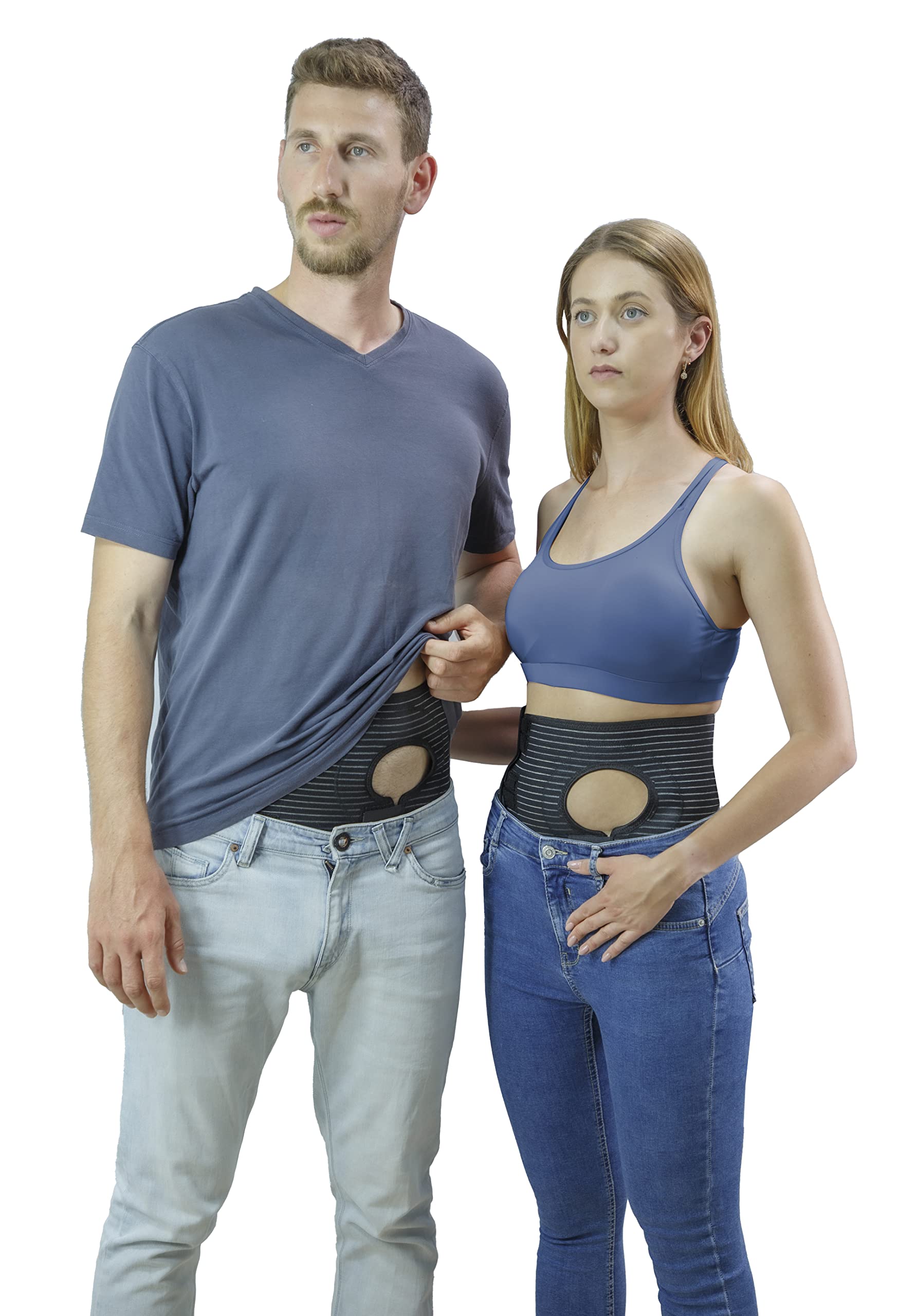 Movibrace Abdominal Ostomy Belt for Post-Operative Care after Colostomy or Ileostomy Surgery (Medium)