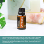 Natures Fusions French Cypress, 100% Pure and Natural Essential Oils, Undiluted, Therapeutic Grade for Aromatherapy and Topical