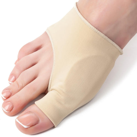 5 STARS UNITED Bunion Relief Sleeve with Gel Cushion - 2-Pack Hallux Valgus Cover for Men and Women - Toe Spacer Socks with Pads