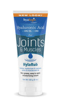HylaRub HA Joint & Muscle Cream - Hyaluronic Acid Muscle Rub w/ Emu Oil & CMO - Non Greasy, Soothes, Moisturizes & Maintains Sho