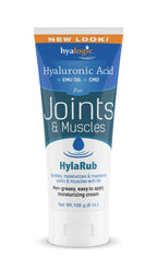 HylaRub HA Joint & Muscle Cream - Hyaluronic Acid Muscle Rub w/ Emu Oil & CMO - Non Greasy, Soothes, Moisturizes & Maintains Sho
