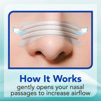 Instaclear Extra-Strength Nasal Breathing Strips Clear 50 ct | Works Instantly, Nasal Congestion Relief, Stops Snoring, Cold & A