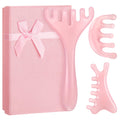ProSuites 3Pcs Scalp Massage Tool for Head Massager Tool Pink Resin Gua Sha Comb for Relaxation Christmas,Stocking Stuffs