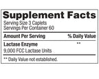 Lactase Enzyme 360 Caplets Generic Lactaid Original Strength