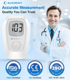 Glucoracy G-425 Blood Glucose Monitor Kit, Blood Sugar Test Kit with Lancing Device, 50 Test Strips and 50 Lancets, Glucose Mete