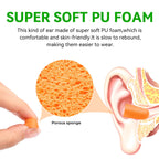 60Pairs Foam Earplugs, 38dB Noise Reduction Ear Plugs, Hearing Protection EarPlugs for Sleeping Noise Cancelling,Shooting Range,