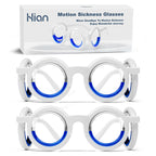 Hion Motion Sickness Glasses,Relieve Carsickness Airsickness Seasickness Ultra-Light Portable Nausea Vertigo Glasse, No Lens Liq
