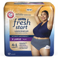 FitRight Fresh Start Incontinence and Postpartum Underwear for Women, XL, Blue (12 Count) Ultimate Absorbency, Disposable Underw