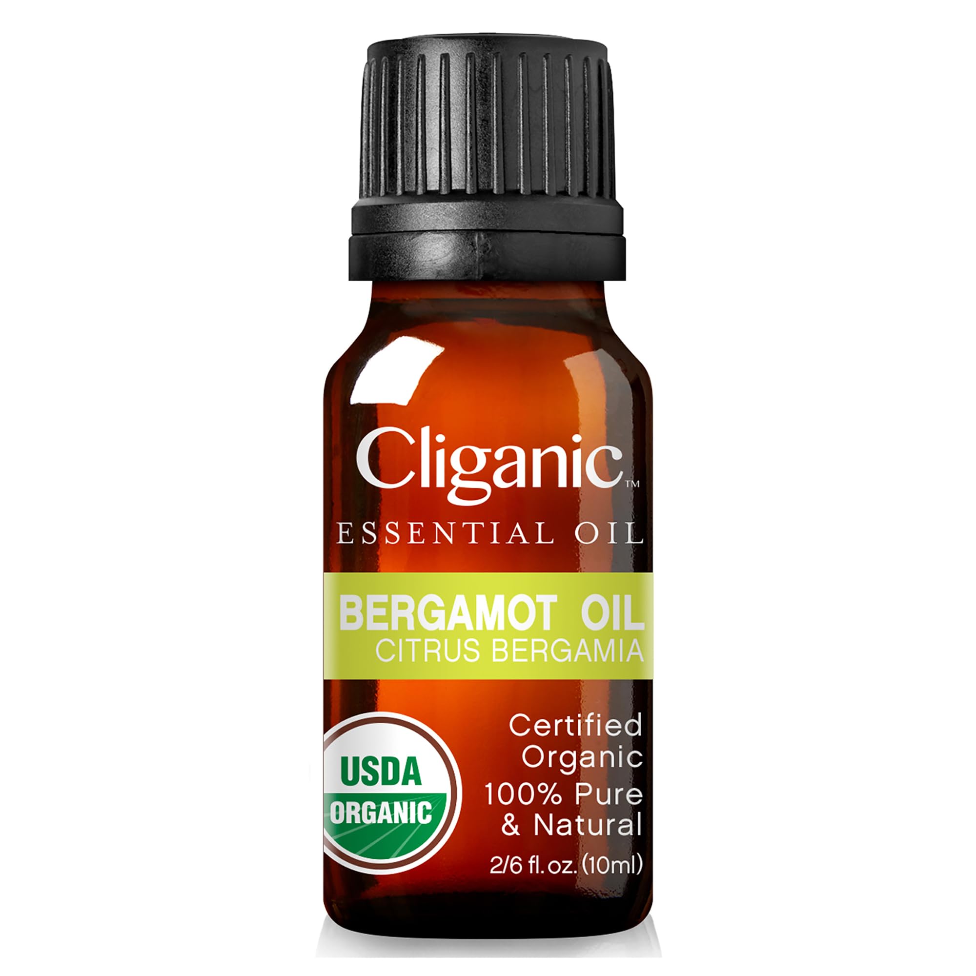 Cliganic Organic Bergamot Essential Oil, 100% Pure Natural for Aromatherapy | Non-GMO Verified (Packaging May Vary)