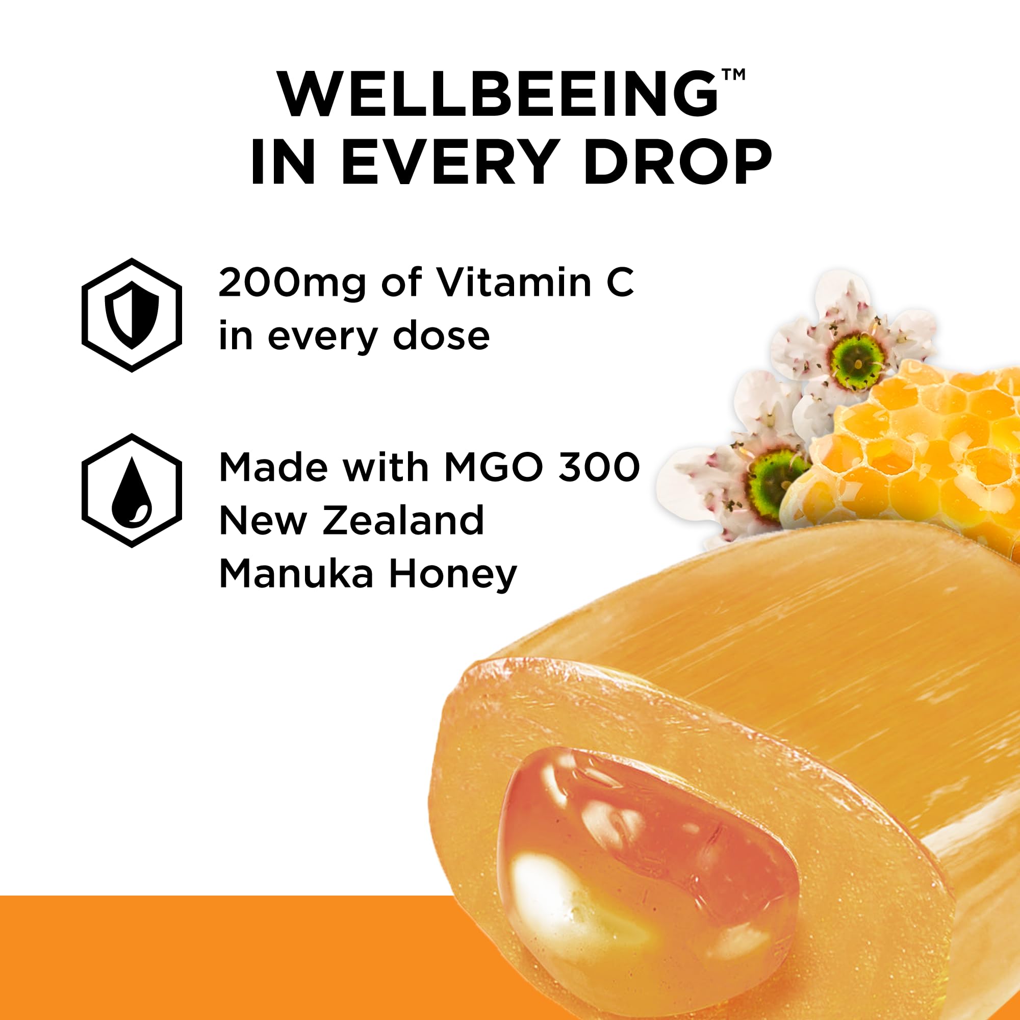 Manuka Doctor Cough Drops, Manuka Middles, 30 Drops (Pack of 1) Bag Throat Lozenges Infused with Raw Manuka Honey, Vitamin C & G