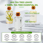HIQILI 16 Fl Oz Tea Tree Oil, Tea Tree Essential Oil for Hair, Toenail