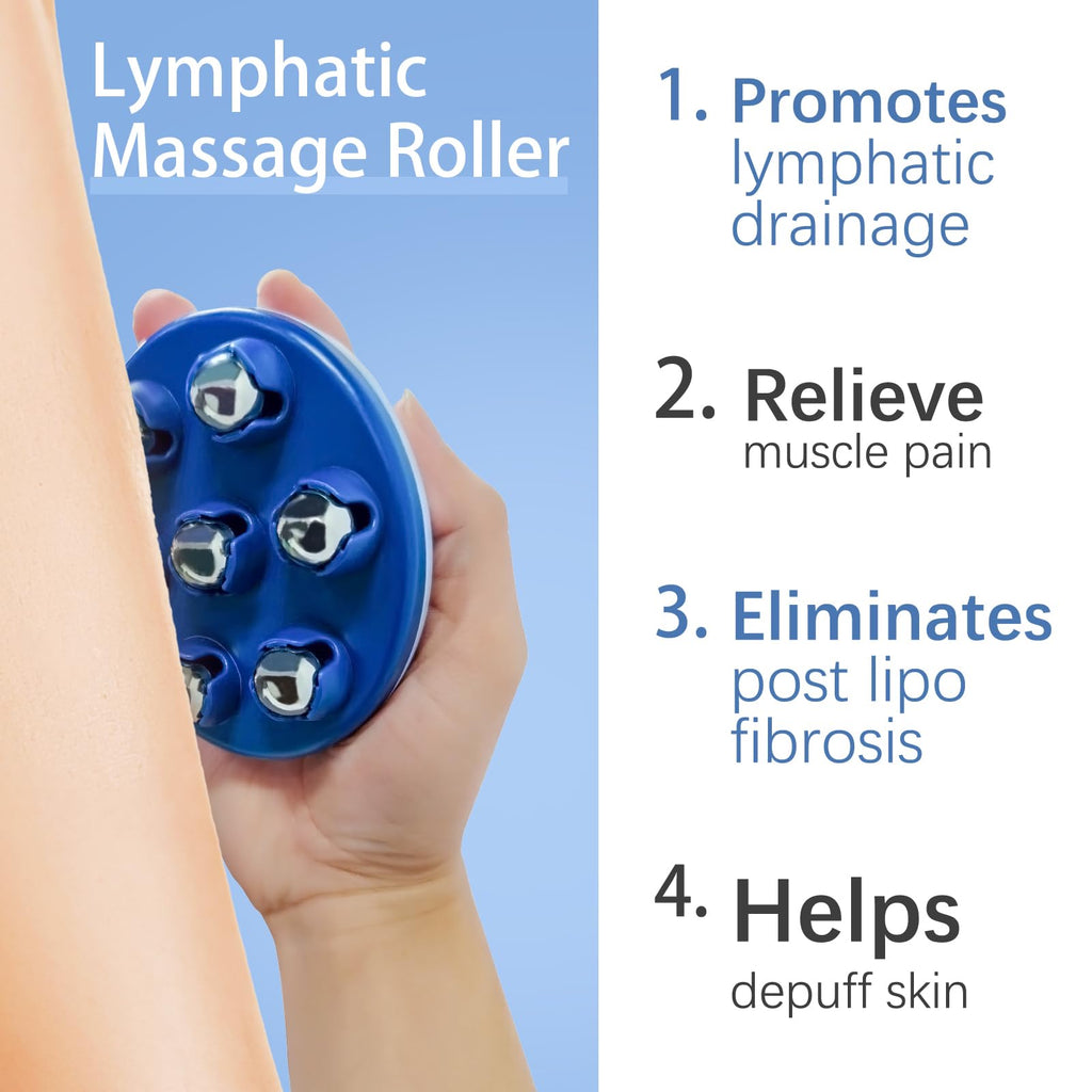AICNLY Hand Roller Massager for Cellulite Massage, Lymphatic Drainage Massager for Thighs, Tummy, Butt, Massage Gloves for Hands
