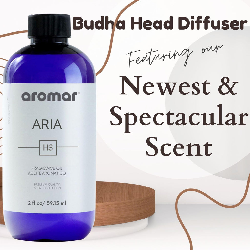 Aromar Buddha Ceramic Diffuser, Black