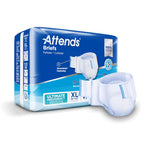 Attends Confidence Adult Unisex Disposable SmartCool Briefs, X-Large, 58-63 Waist, SecureGrip Tab Closure, Ultimate Absorbency, 