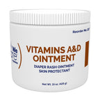 Dynarex Vitamins A & D Ointment, Ointment with Vitamin A and Vitamin D Skin Protectant, for Diaper Rash and Discomfort, White, 1
