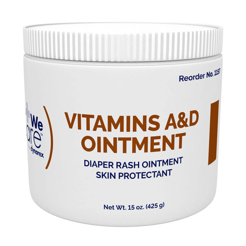 Dynarex Vitamins A & D Ointment, Ointment with Vitamin A and Vitamin D Skin Protectant, for Diaper Rash and Discomfort, White, 1