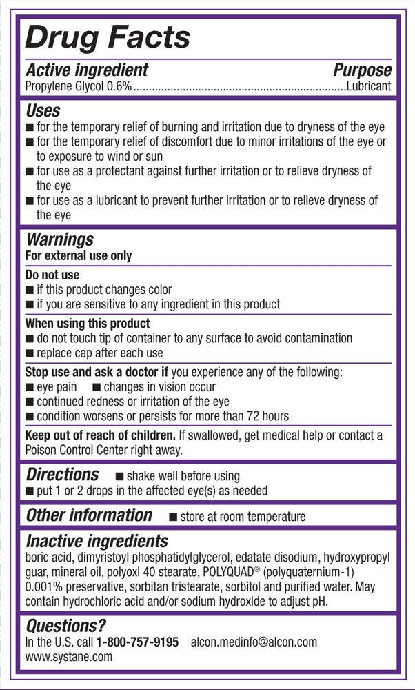Systane Complete Lubricant Eye Drops, 0.34 Fl Oz, Twin Pack (Pack of 2)