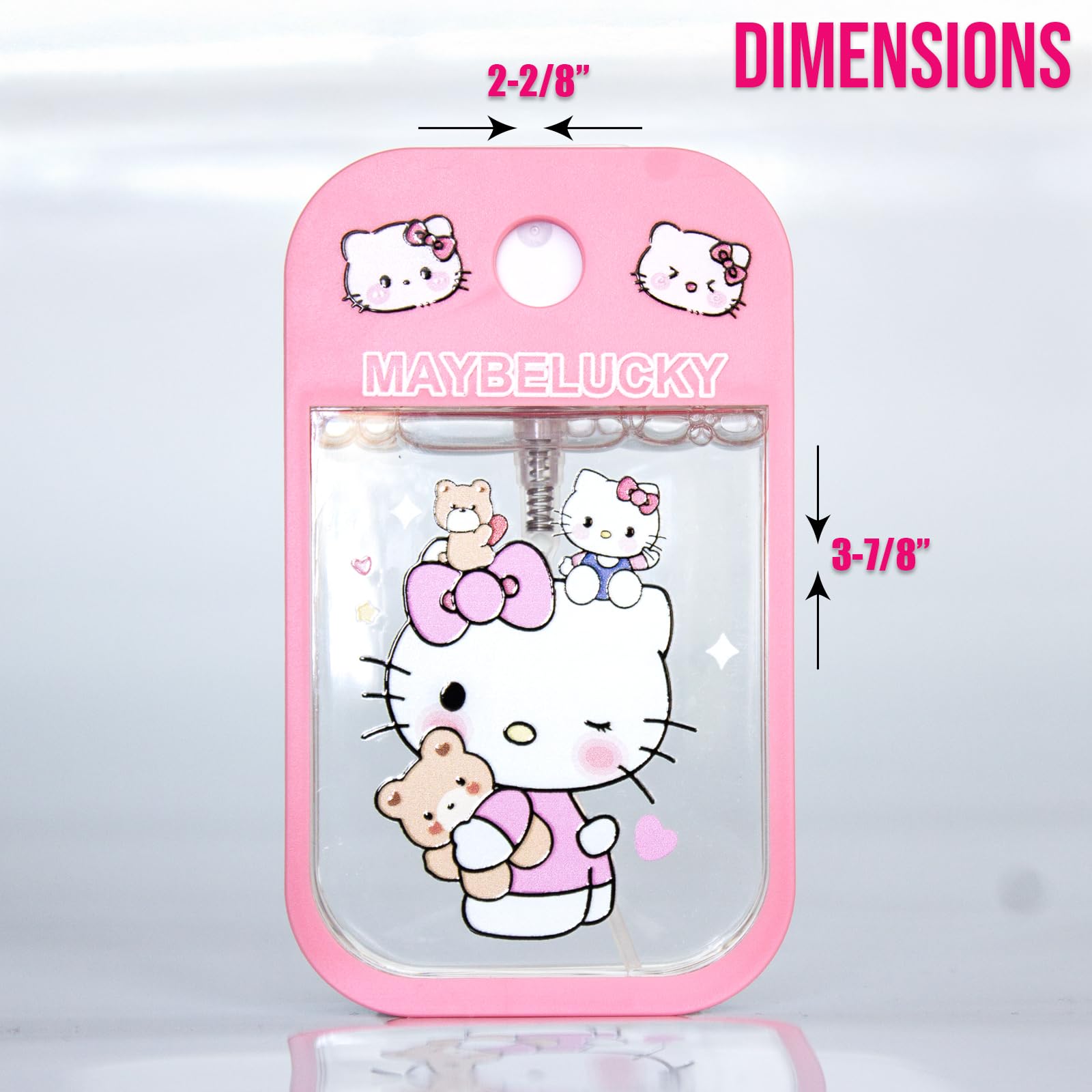 Glam Lux 24 Bundle Kitty Set of 4 Hydrating Deodorizing Antibacterial Hand Sanitizer Spray Mist Non-Drying Compact Travel/Pocket