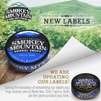 Smokey Mountain Herbal Long Cut - Arctic Mint - 1 Can - Tobacco Free and Nicotine Free Snuff