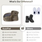Microwavable Booties for Discomfort Reduction, Heated Foot Warmers for Reduce Aching, Foot Heater, Microwave House Shoes for Col