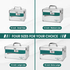 Glosen Medicine Lock Box with Combination Lock,Medication Lock box12 x 7.68 x 7.87 Inch ?Medium? Safe Lock Box,Medical Box Organ