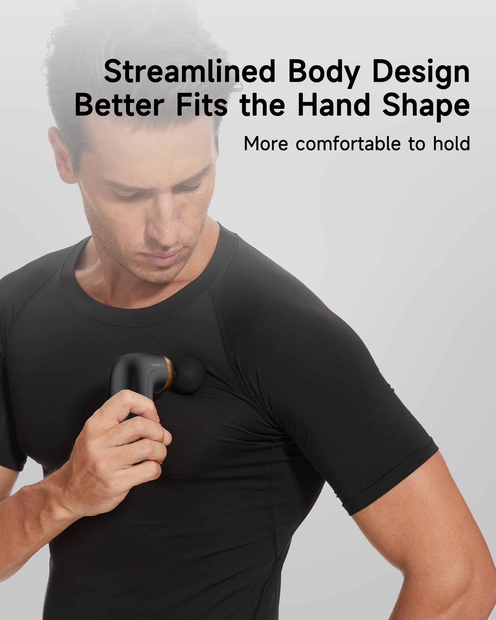 HEYCHY A1 Super Mini Massage Gun, Percussion Deep Tissues Muscle Massager, Travel Massage Gun, Compact Sports Massager, Portable