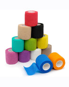 FriCARE Self Adhesive Bandage Wrap, Medical Tape in First Aid Kit, Cohesive Bandages for Wounds Sport Vet, 2 Inches X 5 Yards 12