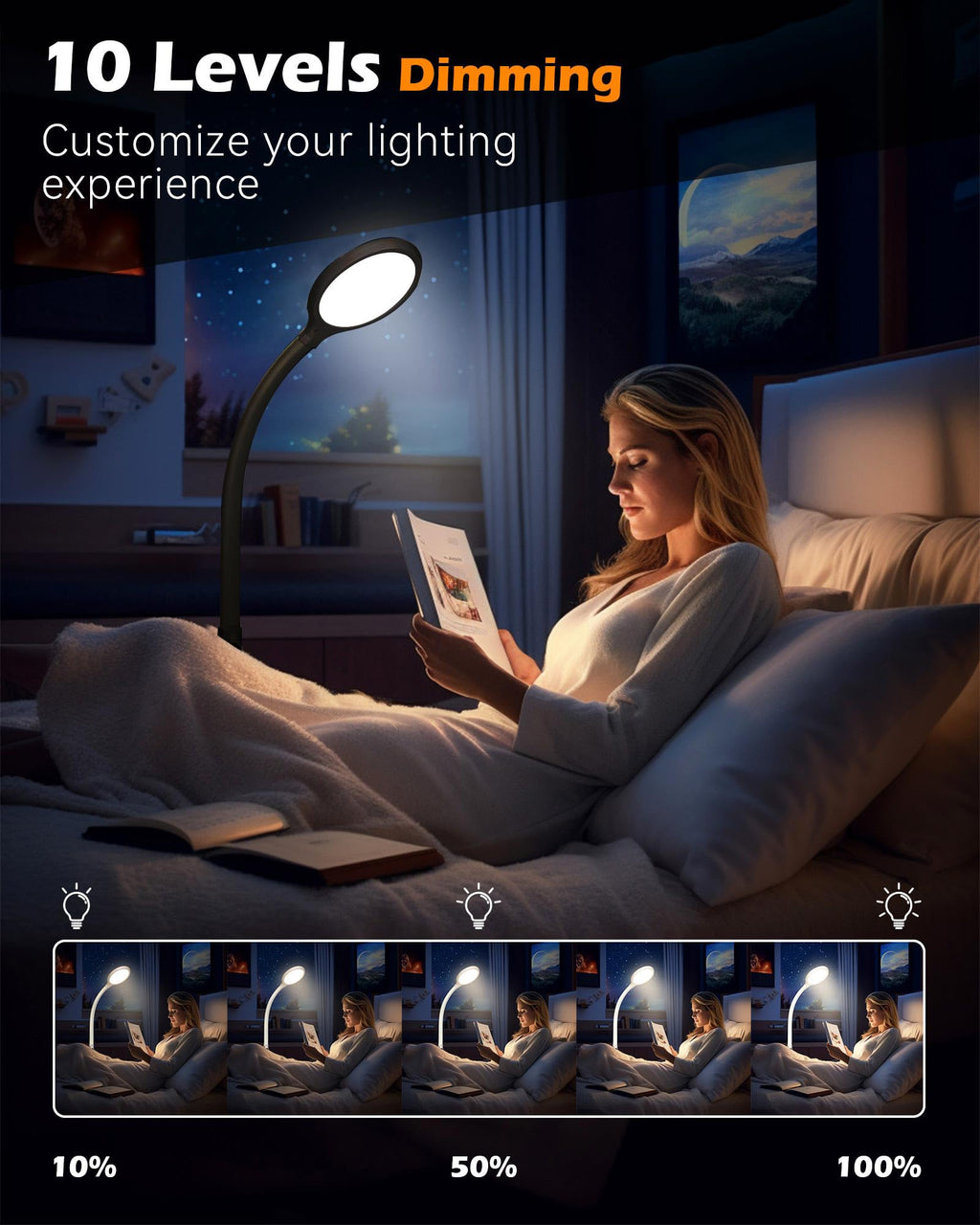 Aoife Light Therapy Floor Lamp, 11000 Lux Full Spectrum Sun Light Therapy Lamp, No UV Sunlight Lamp with 10 Color Temperatures a
