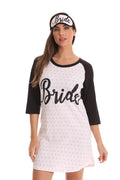 Just Love Bridal Party Sleep Shirt with Sleep Mask 6786-259-L