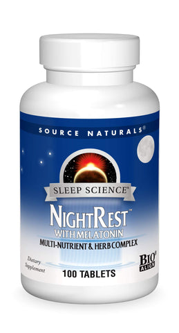 Source Naturals Sleep Science NightRest with Melatonin - BioAligned MultiNutrient & Herb Complex, for Rest & Relaxation Support*