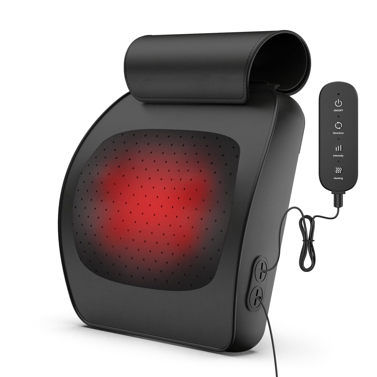 iKristin Back Massager with Heat,Shiatsu Neck Back Massager Pillow,Deep Tissue Kneading Back Massage,Massage Pillow for Shoulder