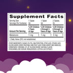 Zarbee's Kids 1mg Melatonin Chewable Tablet Drug-Free & Effective Sleep Supplement Easy to Take Natural Grape Flavor Tablets for