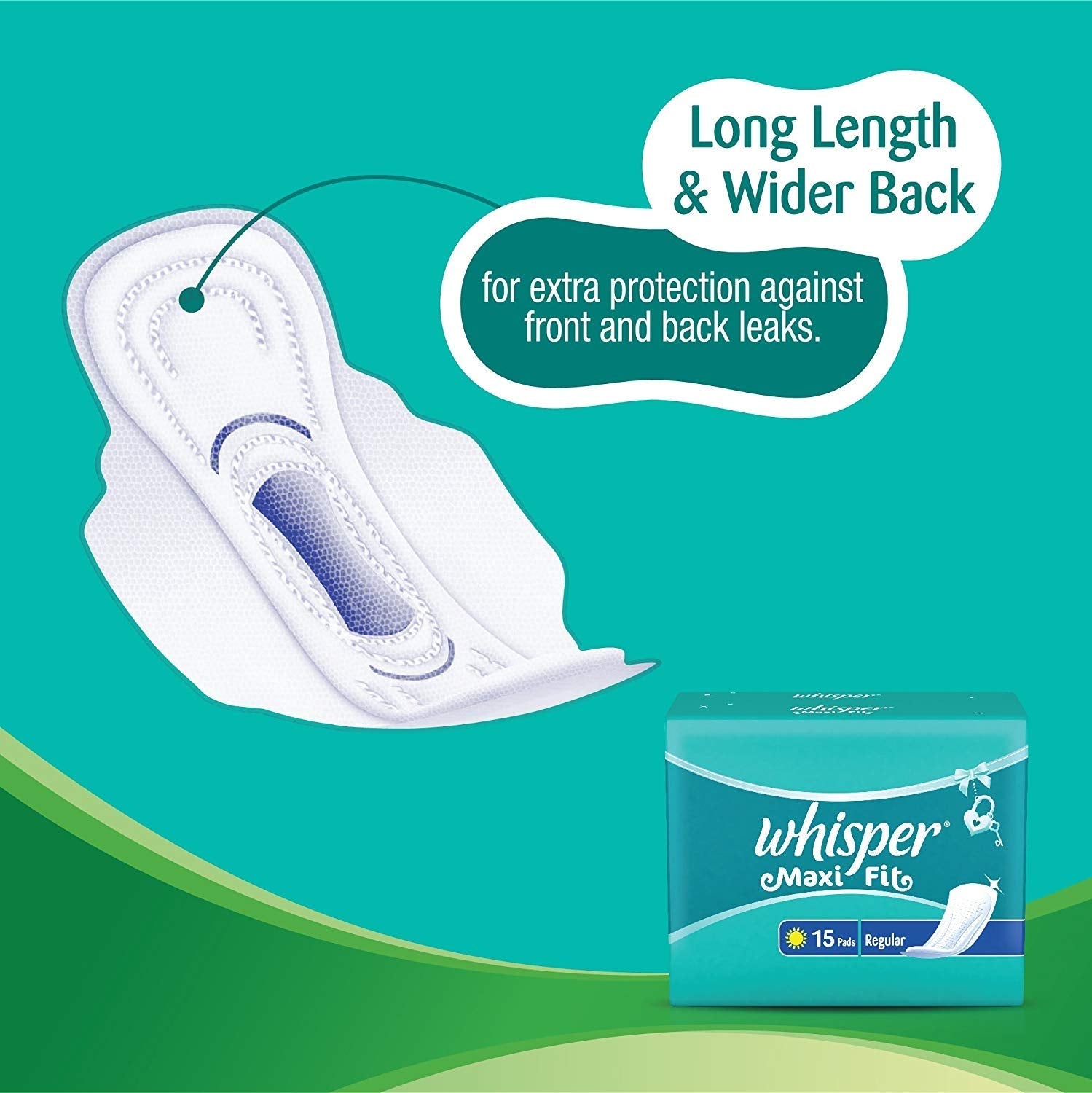 Whisper Maxi Fit - Regular (15 Pads)