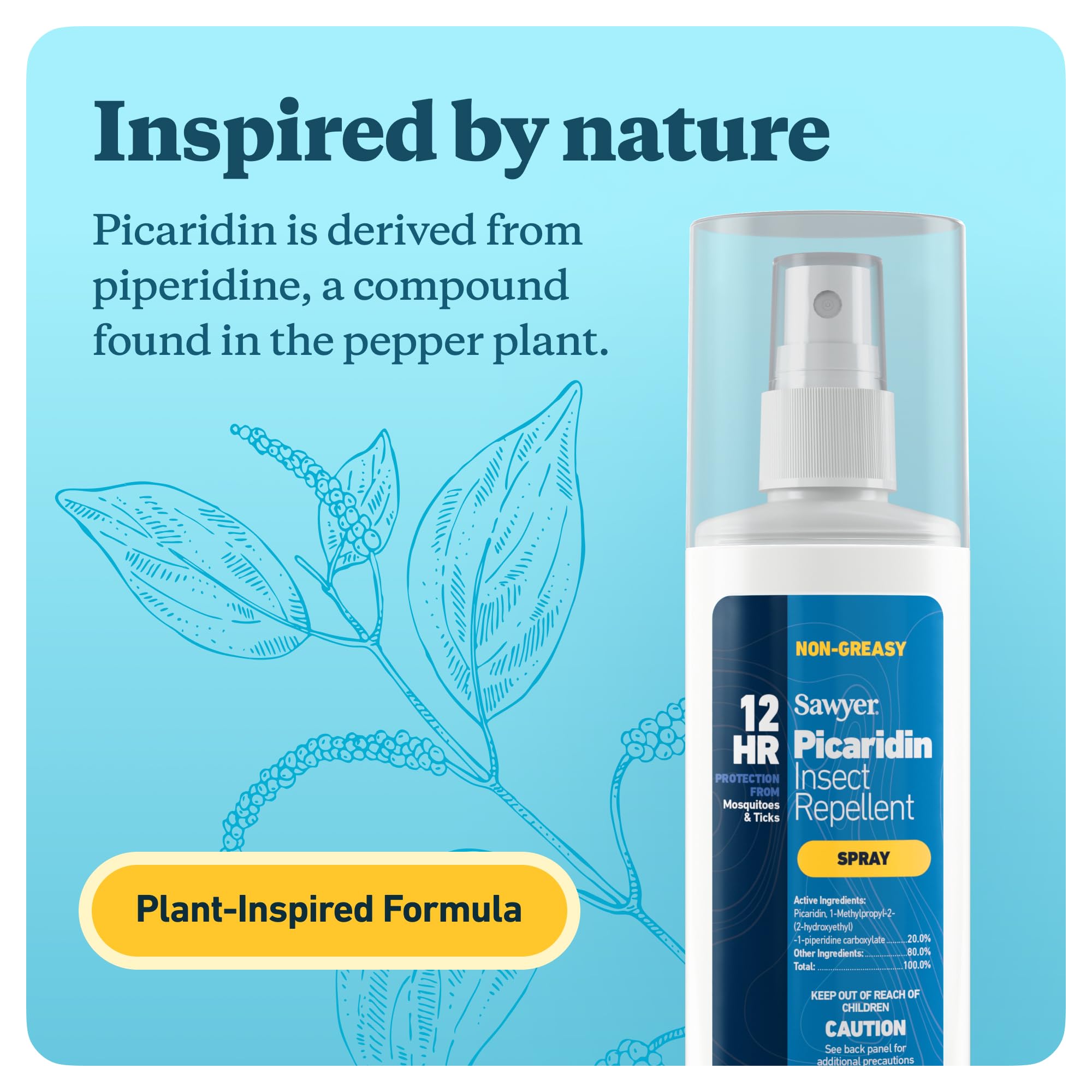 Sawyer Products SP5432 Picaridin Insect Repellent Spray, 20%, Pump, 3-Ounce, (Pack of 2) (Packaging may vary)
