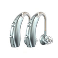 Fastwell F25 Rechargeable Hearing Aid For Adults & Seniors, BehindTheEar Design, 30 Min Quick Charge, Noise Reduction, 2 Units