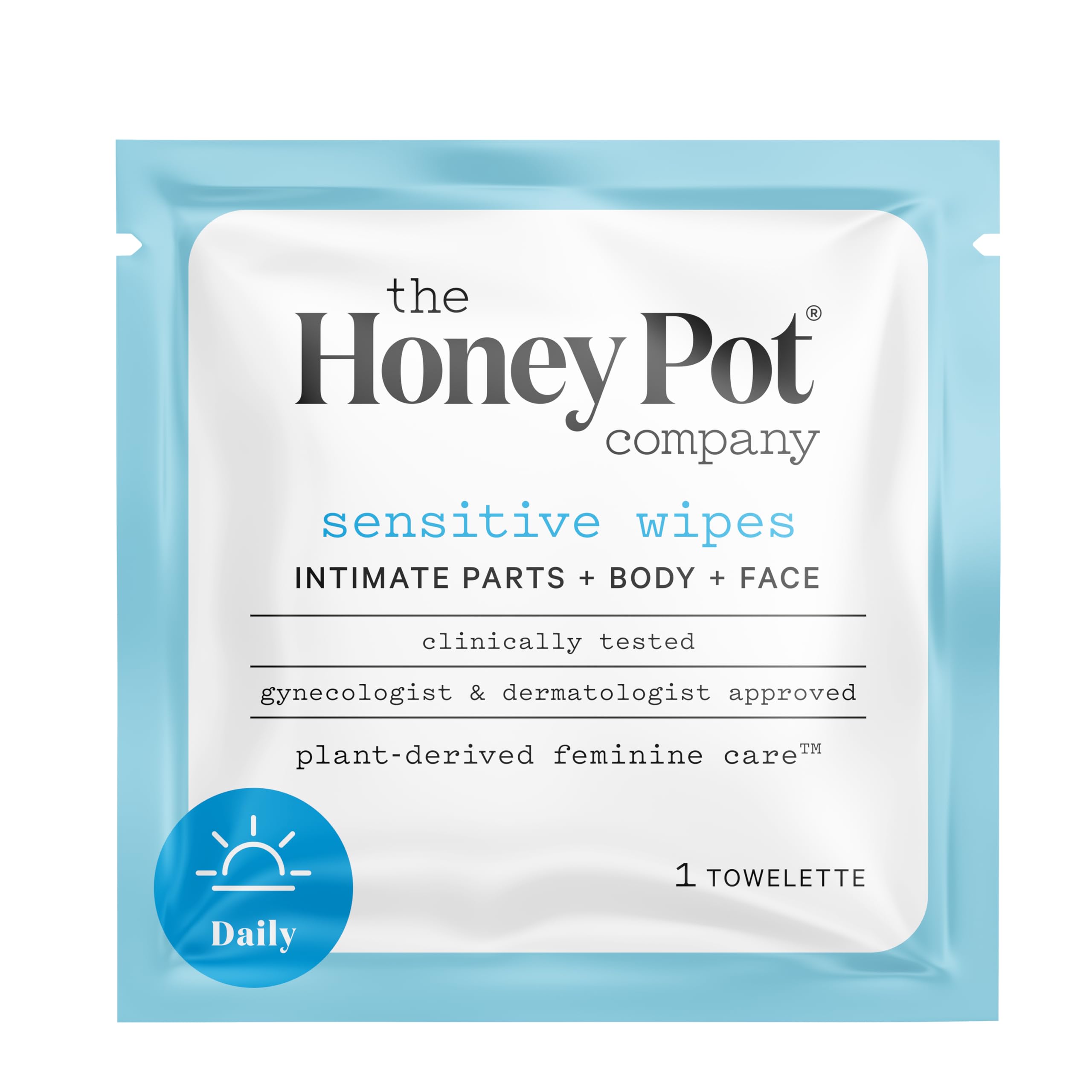 The Honey Pot Company - Feminine Wipes - Indivdually Wrapped - Daily PH Balancing, Fragrance & Sulfate Free Wipes for Intimate P