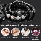 STCORPS7 Magnetic Healing Bracelet Arthritis, Energy Healthy Jewelry Magnetic Therapy Sleep,Hematite Bracelet for Men Women, Cry