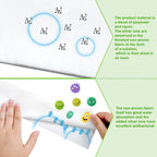 Jutom 60 Pcs Skinfold Dry Sheet with Silver Ions Disposable Incontinence Pads Soft Absorbent Pads Abdominal Body Wipes for Women