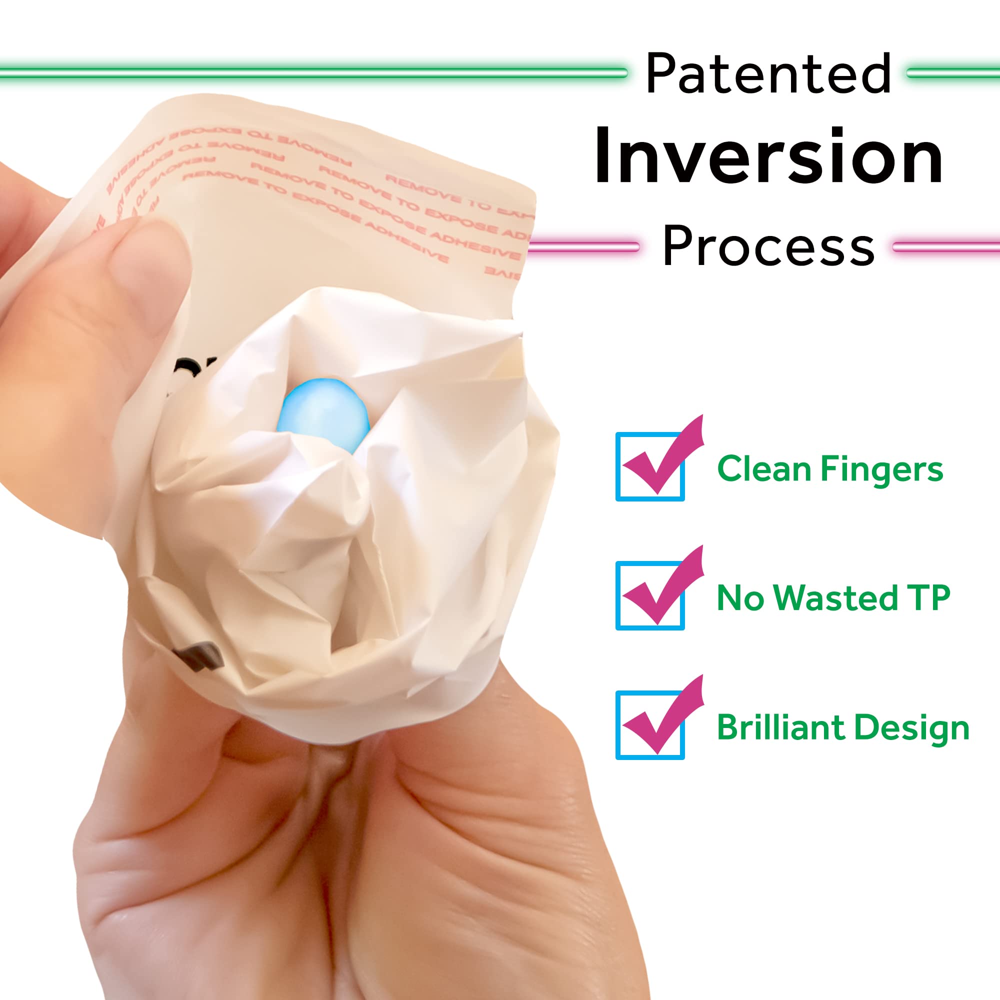 MaskIT Tampon Disposal Bags: Plant-Based Disposal Bags for Tampons - Discreet Sanitary Tampon Disposal Baggies Perfect for Home