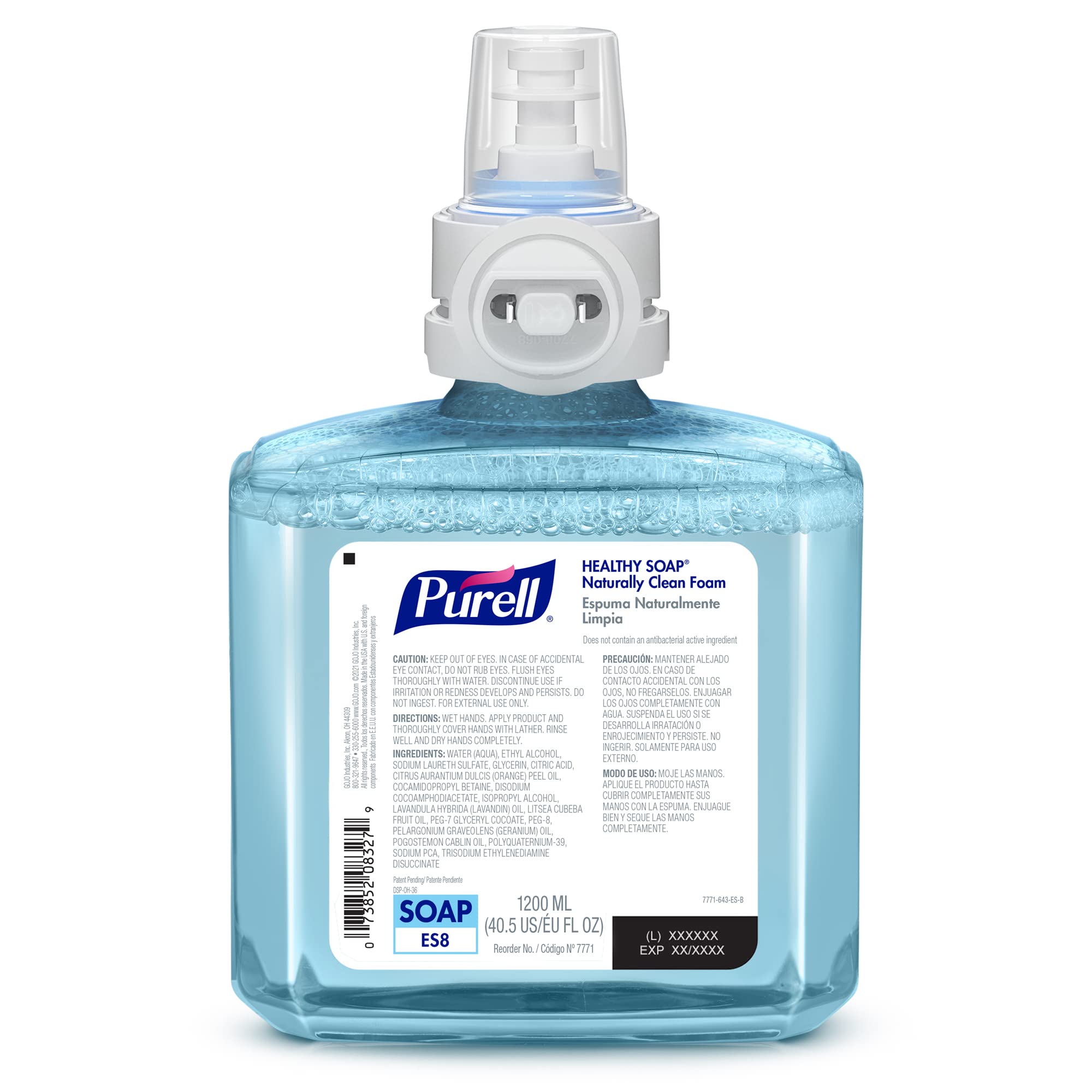 PURELL Brand CLEAN RELEASE Technology (CRT) HEALTHY SOAP Naturally Clean Foam, Fragranced with Essential Oils, 1200 mL Refill fo