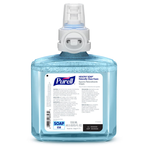 PURELL Brand CLEAN RELEASE Technology (CRT) HEALTHY SOAP Naturally Clean Foam, Fragranced with Essential Oils, 1200 mL Refill fo