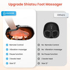 COMFIER 2024 Upgrade Shiatsu Foot Massager with Remote Control, Pause Function, Heat, Compression, Vibration for Neuropathy, Pla