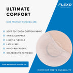 Flexd - Freestyle Waterproof Sensor Covers for Libre 2 & 3 - (30 Pcs) - Libre 3 Sensor Covers - CGM Adhesive Patches - Without A