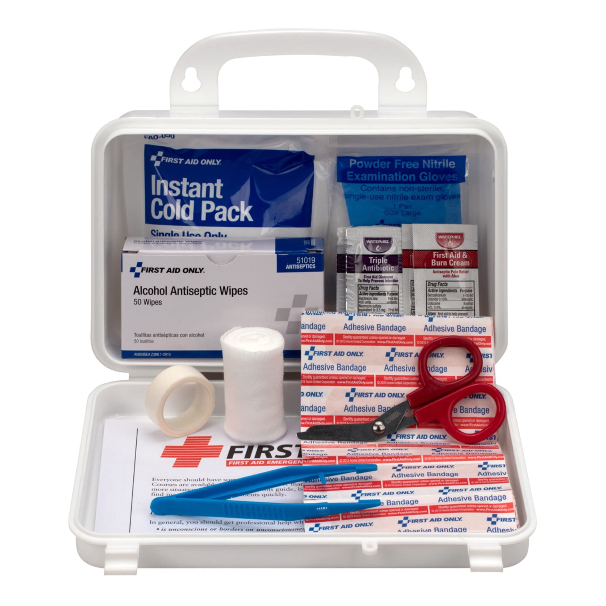 ACM60002 First Aid Station,For 25 People,113 Pieces,10x7x3,White
