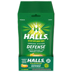 HALLS Defense Assorted Citrus Vitamin C Drops, Dietary Supplement Drops, 12 Bags of 30 Drops (360 Total Drops)