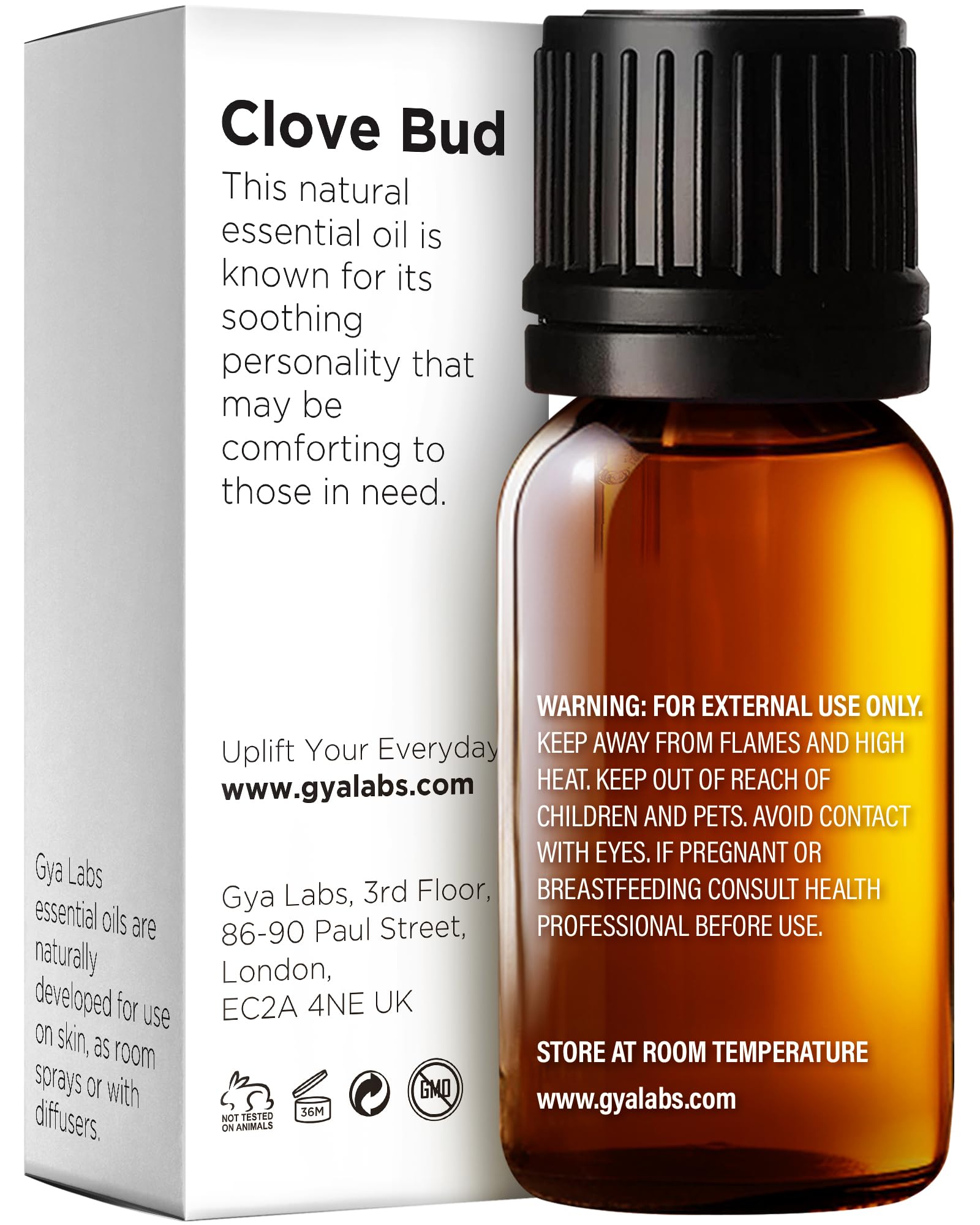 Gya Labs Clove Oil for Oral Care - 100% Natural Clove Essential Oil for Oral Care - Clove Oil for Teeth Gums Hair Skin & Candle