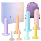 Geiserailie 8 Pcs Silicone Pelvic Floor Strengthening Device Pelvic Floor Muscle Trainer Exerciser Comfortable Silicone Stretche