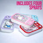 Glam Lux 24 Bundle Kitty Set of 4 Hydrating Deodorizing Antibacterial Hand Sanitizer Spray Mist Non-Drying Compact Travel/Pocket