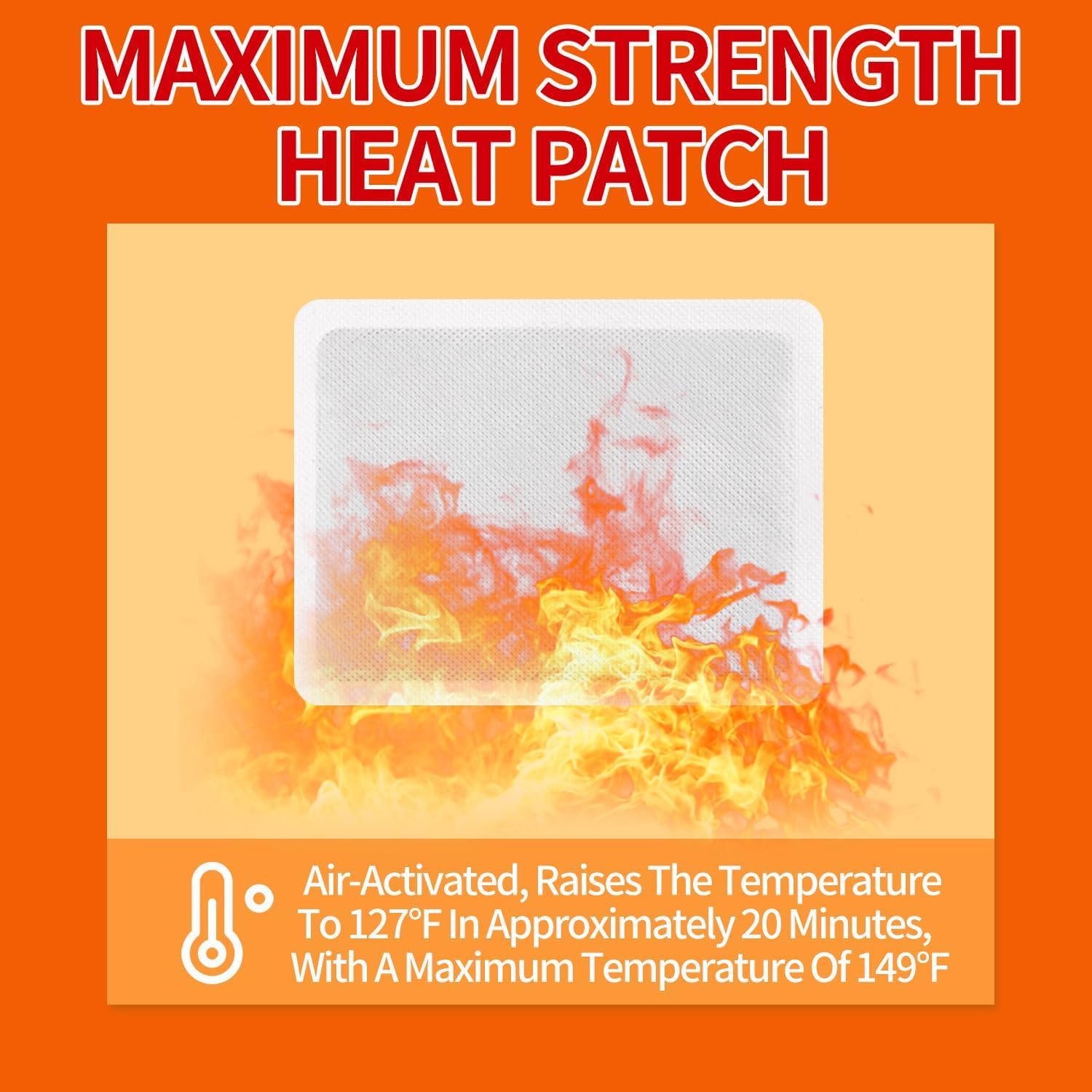 IFORY Heat Patches for Menstrual Cramp Relief, Adhesive Heating Patches for Period Cramps, Portable Instant Hot Packs, Travel Si